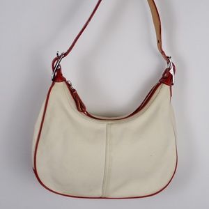 Coach L33-9552 Hampton Canvas Red Trim 11 1/2 x 7